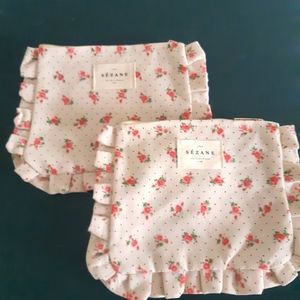 Sezane makeup pouch 6" x 7". Brand new.